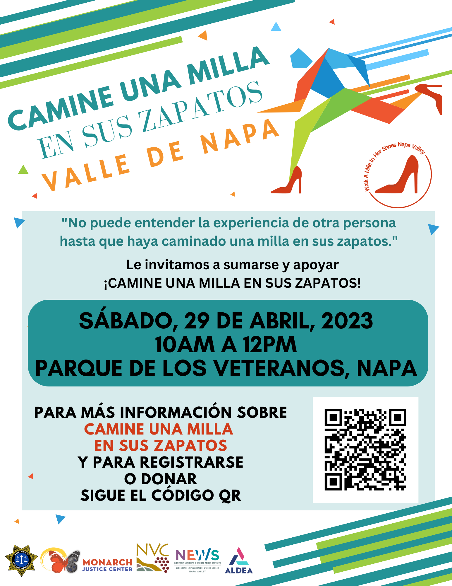 Walk a mile in her shoes Spanish