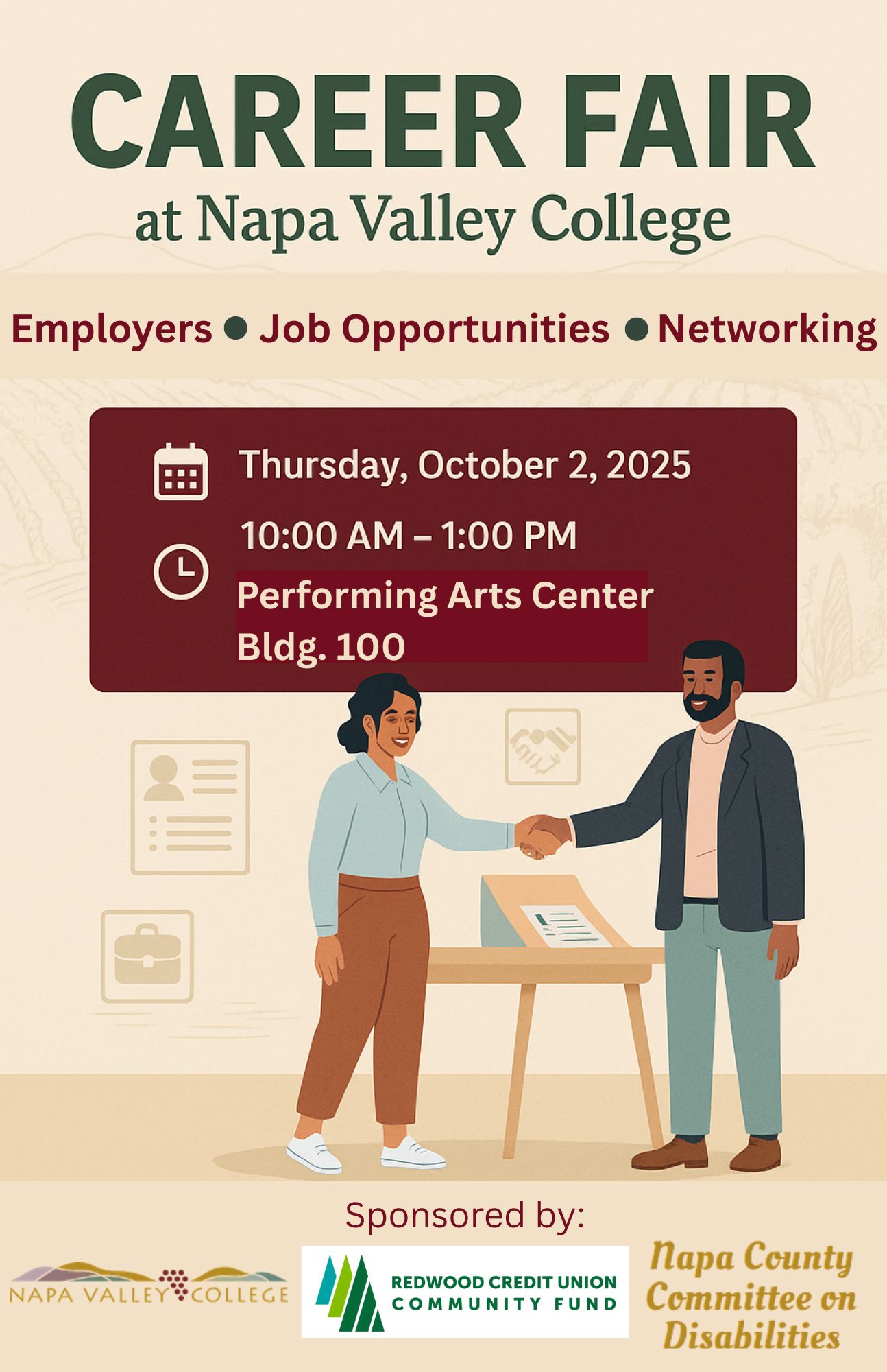Career Fair at Napa Valley College, Bldg. 100