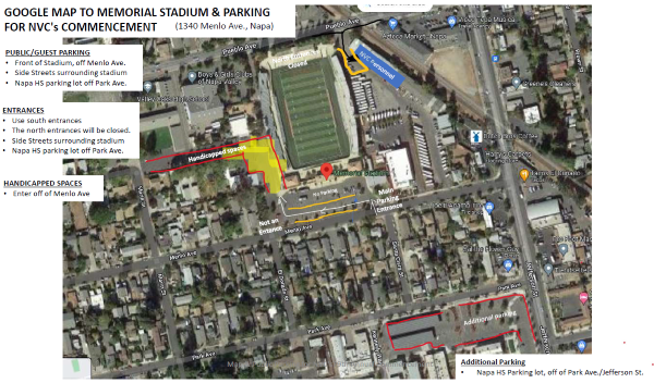 Map to Stadium & Surrounding Streets