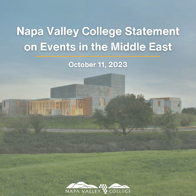 Napa Valley College Statement on Events in the Middle East