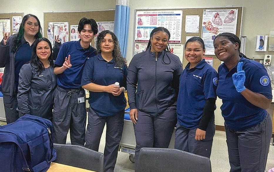 PTEC Students in Skills Lab