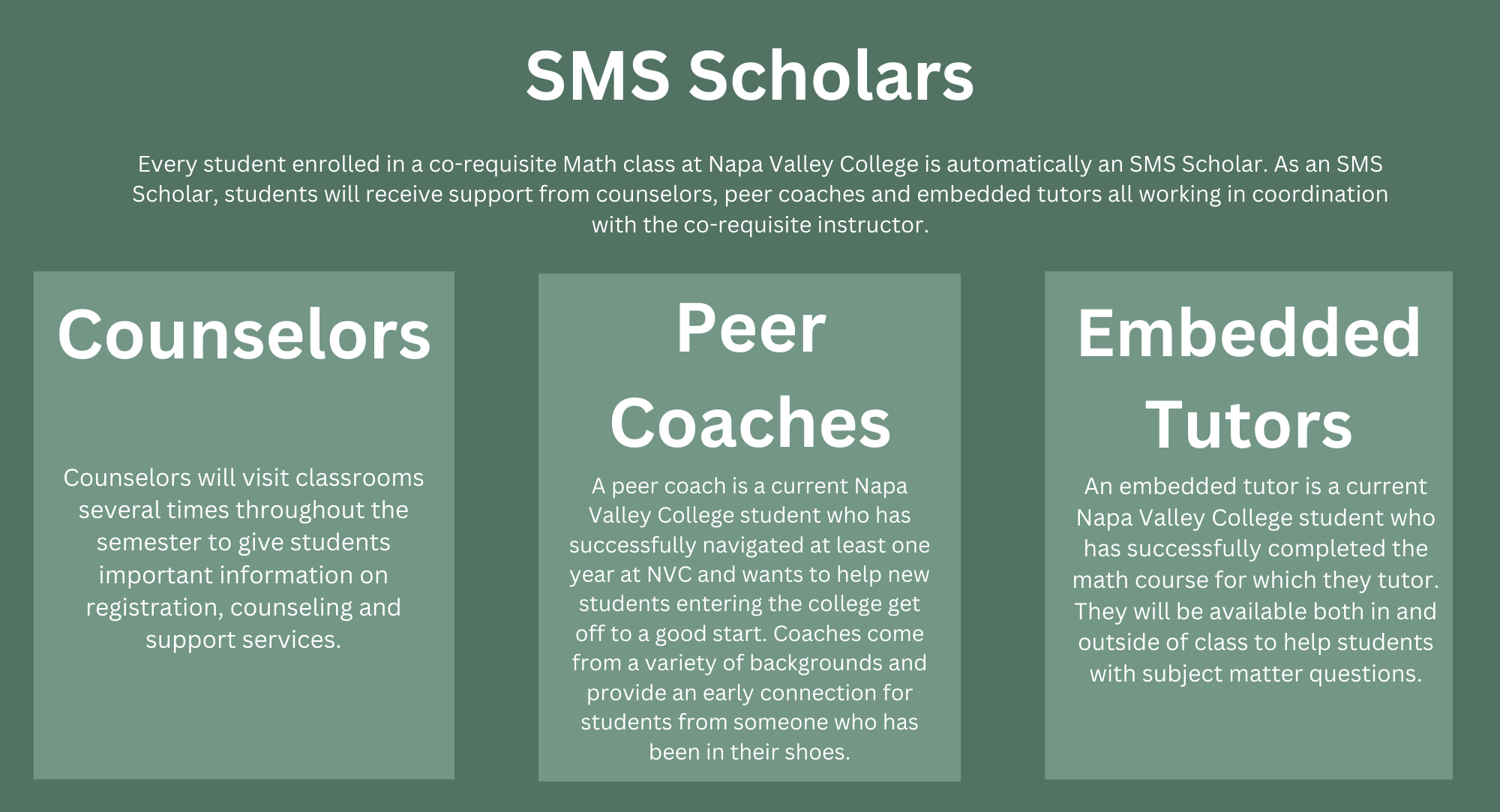 SMS Scholars Info