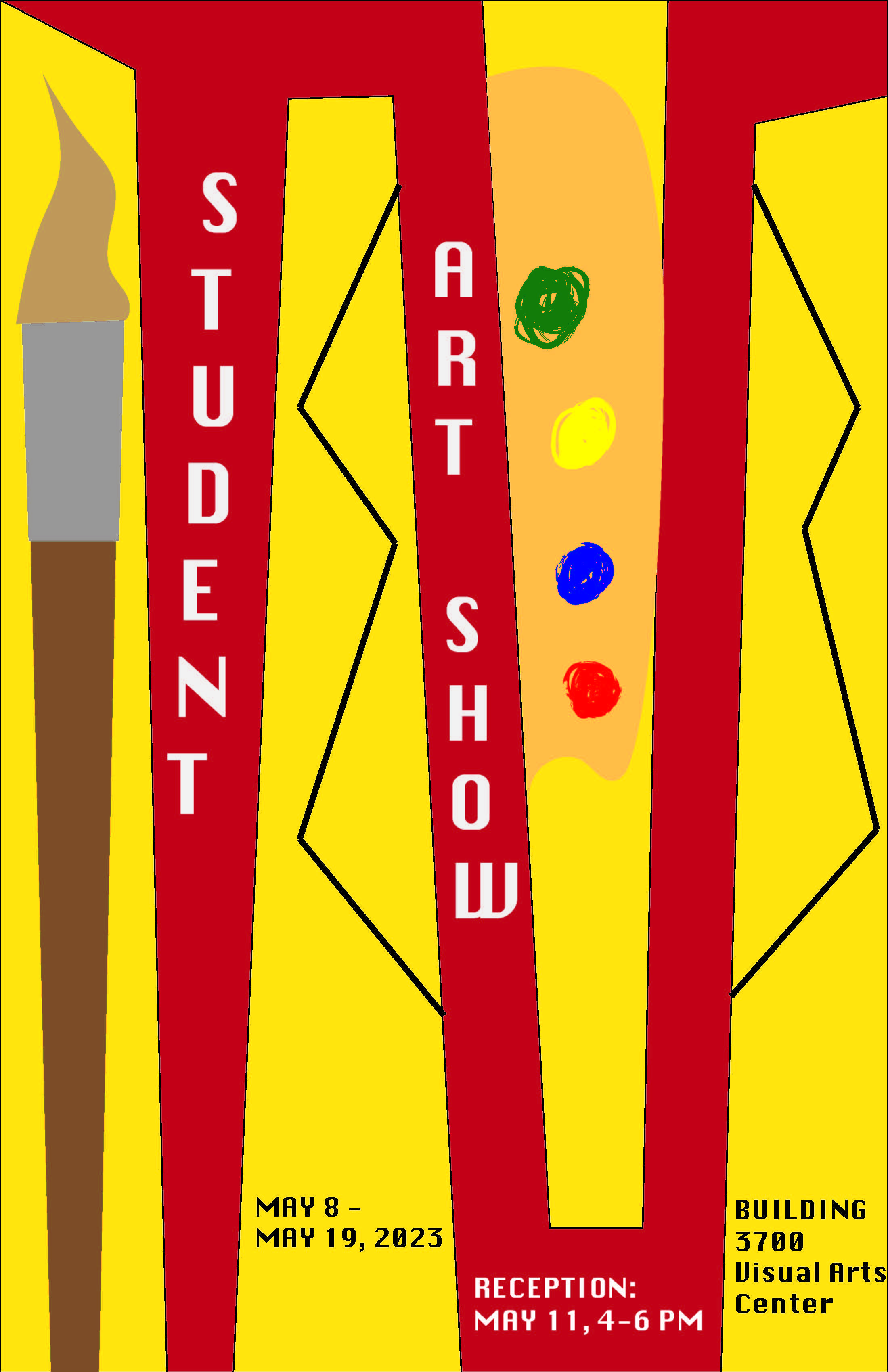 Student Art Show Poster by Rej Sahagun