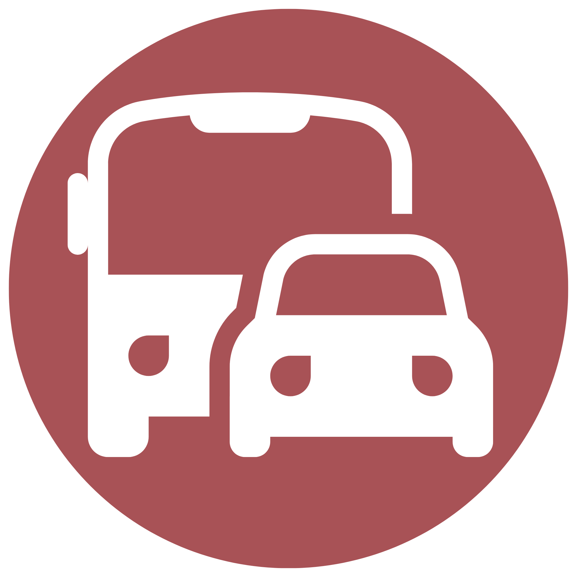 Combined image of bus and car